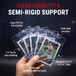 Ultra PRO Semi Rigid 1/2" Lip Tall Sleeves 200ct - Image 4