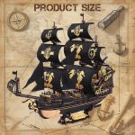 ROKR 3D Wooden Puzzles,Seahorse Barque Model kit,Ideal Gift for Adults&Teen - Image 7