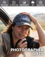 InnoBeta Photographer Gifts, Camera Embroidered Cotton Cap - Image 3