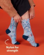 Blue Q Women's Funny Novelty Crazy Crew Socks with Sayings - Image 5