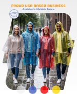 Hagon PRO Disposable Rain Ponchos for Adults (5 Pack) - Image 7