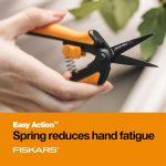 Fiskars 6" Non-Stick Pruning Snips, Resin-Resistant Garden Scissors - Image 5
