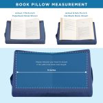 LAPGEAR Book Pillow - Denim Blue, Fits 6" x 9" Books - Image 4