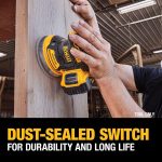 DEWALT 20V MAX Orbital Sander, Tool Only (DCW210B) - Image 5
