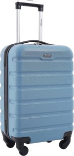 Wrangler Hardside Spinner Luggage, Blue Heaven, Carry-On 20-Inch - Image 3
