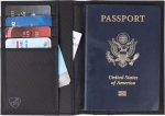 Travelon RFID Blocking Passport Case, Black, One Size - Image 4