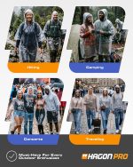 Hagon PRO Disposable Rain Ponchos for Adults (5 Pack) - Image 6