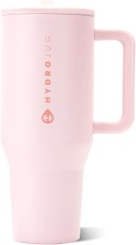 HydroJug Traveler 40oz, Insulated Tumbler with Handle & Straw, Pink Sand - Image 2