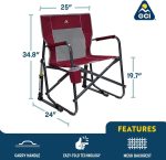 GCI Outdoor Freestyle Rocker Camping Chair - Cinnamon - Image 3