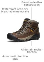 KEEN Men's Targhee 2 Mid Height Waterproof Hiking Boots - Image 8