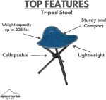Tripod Stool Camp Chair by Caddis Sports - Image 4