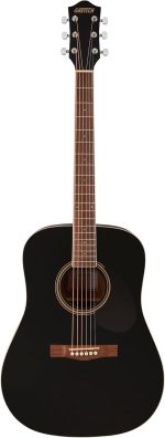 Gretsch Prelude D100 Dreadnought Acoustic Guitar, Beginner Guitar, Black - Image 2