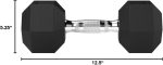 Amazon Basics Rubber Hex Dumbbell Hand Weight - Image 6