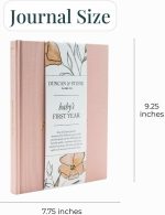 Duncan & Stone Baby Book First Year, Linen Memory Keepsake, Sage Green, 112 | Record milestones, photos & ultrasounds in a 112-page linen baby book; a boy or girl new mom keepsake gift - Image 3