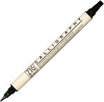 Kuretake Zig Memory System Calligraphy Marker Pure Black - Image 2