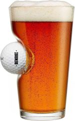 BenShot Golf Ball Pint Glass - 16oz | Made in the USA - Image 2