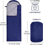 Macarrie 4 Pack 0 Degree Sleeping Bags for Adults Waterproof - Image 3