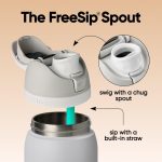 Owala FreeSip Stainless Steel Water Bottle 32 oz Boneyard - Image 3