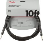 Fender Professional Instrument Cable, Guitar Cable, Anti-Kink, 10ft, Black - Image 2