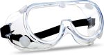 Anti-Fog Protective Safety Goggles Clear Lens Wide-Vision - Image 2