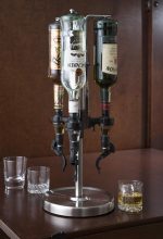 OGGI Professional 3-Bottle Revolving Liquor Dispenser, Stainless Steel - Image 7