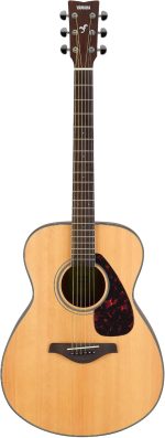 Yamaha FS800J Small Body Solid Top Acoustic Guitar, Natural, Concert - Image 2