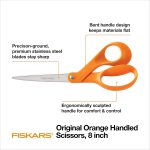 Fiskars 8" Original Orange-Handled Craft & Fabric Scissors, All Purpose - Image 3