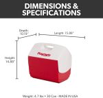 Igloo Classic Playmate Coolers | Insulated Hard Shell Cooler Chest - Image 3