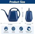 Fasmov Plastic Watering Can, Blue, 1-Gallon - Image 3