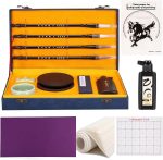 Chinese Calligraphy Set Japanese Calligraphy Kit for Beginner-Blue - Image 2