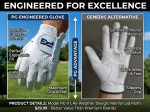 Gloves (5 Pack) Cabretta Leather, Premium Quality Mens Golf Gloves - Image 7