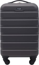 Wrangler 22" Hardside Spinner Carry-On Luggage, Charcoal - Image 2