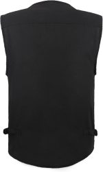 Men's Poplin Outdoors Travel Sports Multi-Pockets Work Fishing Vest - Image 5