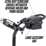 Bag Boy Quad Pro Push Cart, Navy/Red - Image 4