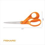 Fiskars 8" Original Orange-Handled Craft & Fabric Scissors, All Purpose - Image 7