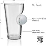 BenShot Golf Ball Pint Glass - 16oz | Made in the USA - Image 4