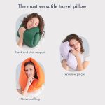 Infinity Pillow - Home Travel Soft Neck Scarf Support Sleep (Grey) - Image 5