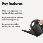 Amazon Basics, Watering Can, Black, 2.64 Gallon Capacity - Image 3