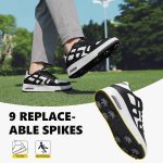 Golf Shoes Mens Womens, Spiked, Waterproof, Cushioning Golf Sport Sneakers - Image 7