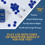LCR® Left Center Right™ Dice Game - Blue Tin - Image 4