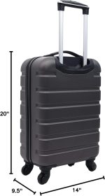 Wrangler 22" Hardside Spinner Carry-On Luggage, Charcoal - Image 8