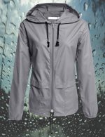 Raincoat Women Lightweight Waterproof Rain Jackets Packable Outdoor Hooded Windbreaker - Image 3