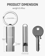 TISUR Loud Emergency Whistles,Whistle Keychain dog whistle - Image 3