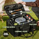 Camping Kitchen Storage Bag,28L Water-resistant Camping Cookware Organizer - Image 4