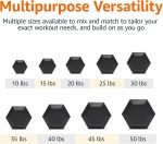 Amazon Basics Rubber Hex Dumbbell Hand Weight - Image 5