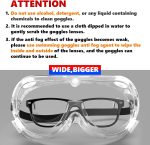Anti-Fog Protective Safety Goggles Clear Lens Wide-Vision - Image 7