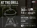 Weber® Original Kettle Premium Charcoal Grill, 22-Inch, Black - Image 15