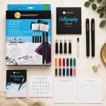 MANUSCRIPT Calligraphy Starter Kit, 4 Nib Widths, Manual and Pad - Image 5