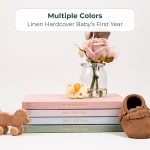Duncan & Stone Baby Book First Year, Linen Memory Keepsake, Sage Green, 112 | Record milestones, photos & ultrasounds in a 112-page linen baby book; a boy or girl new mom keepsake gift - Image 15