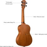 23" Concert Mahogany Ukulele Kit,Natural,Matt (UK-23S) - Image 5